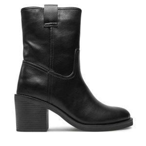 Botki Call It Spring. Czarne botki Call it Spring, bez wzorów, bez obcasa, na słupku, bez zapięcia. Za 359,99 zł.