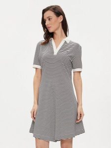 Tommy Hilfiger Sukienka letnia WW0WW41567 Granatowy Regular Fit. Niebieskie sukienki TOMMY HILFIGER, na lato, xs, bez wzorów, z bawełny, bez kołnierzyka, bez ramiączek. Za 699,99 zł.