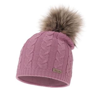 Czapka Damska z Wełny Merino Bafi - Fioletowa. Fioletowe czapki Molly, bez wzorów, z materiału. Za 59,00 zł.