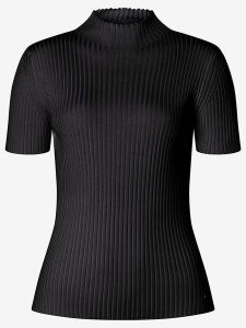 More & More Koszulka w kolorze czarnym rozmiar: 36. Czarne bluzki More & More, s, bez wzorów, z wiskozy, klasyczne, bez kołnierzyka, bez ramiączek. Za 107,95 zł.