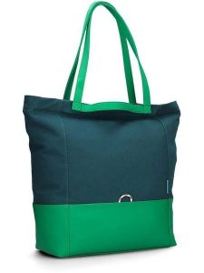 Zwei Shopper bag "Fiorella FI200" w kolorze zielonym - 44 x 38 x 19 cm rozmiar: onesize. Zielone shopper bag Zwei, bez wzorów, z materiału, na ramię, bez dodatków. Za 208,83 zł.