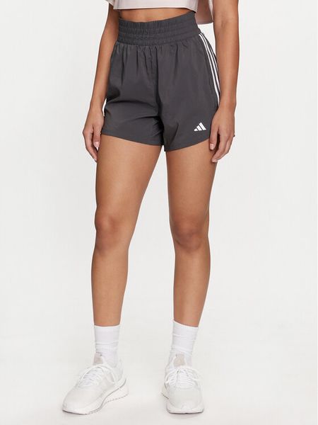 Adidas Szorty sportowe Pacer Training 3-Stripes IS2173 Szary Regular Fit. Szare spodenki sportowe ADIDAS, xs, bez wzorów, z syntetyku, na fitness i siłownię. Za 119,99 zł.