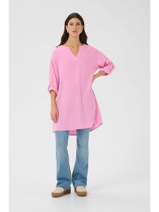 Cream Tunika "Venta" w kolorze jasnoróżowym rozmiar: 38. Różowe tuniki Cream, bez wzorów, bez kołnierzyka, bez ramiączek. Za 104,99 zł.