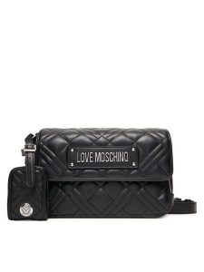 LOVE MOSCHINO Torebka JC4210PP0MLA000B Czarny. Czarne listonoszki LOVE MOSCHINO, bez wzorów, ze skóry, bez dodatków. Za 529,99 zł.