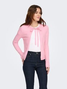 ONLY Kardigan w kolorze jasnoróżowym rozmiar: M. Różowe kardigany ONLY, z materiału. Za 110,81 zł.