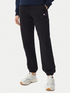 Tommy Jeans Spodnie dresowe DW0DW22780 Czarny Regular Fit. Czarne spodnie dresowe Tommy Jeans, xl, bez wzorów, z bawełny. Za 329,99 zł.