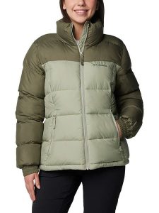 Columbia Kurtka zimowa "Pike Lake" w kolorze oliwkowo-zielonym rozmiar: S. Brązowe kurtki Columbia, na zimę, s, bez wzorów, z puchu, bez kaptura. Za 285,49 zł.