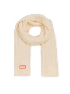 Guess Szalik AW9971 WOL03 Beżowy. Brązowe rękawiczki Guess, z aplikacjami, z materiału. Za 269,99 zł.
