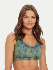 Chantelle Biustonosz top Soft Stretch C11D10 Zielony. Zielone biustonosze Chantelle, s, bez wzorów, z syntetyku, bez kołnierzyka, bez ramiączek. Za 129,99 zł.