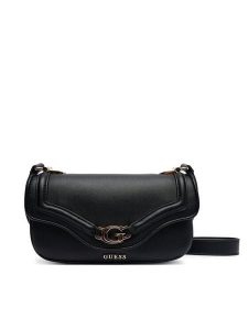 Guess Torebka Dea Mini HWBG79 93790 Czarny. Czarne listonoszki Guess, z aplikacjami, ze skóry, bez dodatków. Za 399,99 zł.