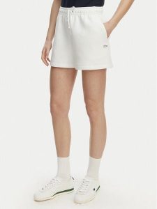 Lacoste Szorty sportowe GF9991 Biały Regular Fit. Białe spodenki sportowe Lacoste, bez wzorów, z bawełny. Za 249,99 zł.