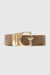 GUESS Beżowy pasek damski Calista H30, Rozmiar M. Brązowe paski Guess, z aplikacjami. W wyprzedaży za 179,99 zł.