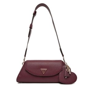 Torebka Guess. Czerwone torebki klasyczne Guess, z aplikacjami, bez dodatków. Za 409,99 zł.