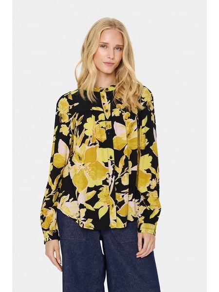 SAINT TROPEZ Bluzka "Saint Tropez" w kolorze czarnym rozmiar: XL. Czarne bluzki Saint Tropez, s, bez wzorów, z wiskozy, klasyczne, bez kołnierzyka, bez ramiączek. Za 152,45 zł.