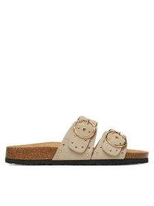 ONLY Shoes Klapki Onlmaxi-15 Pu Studs Buckle 15341190 Écru. Klapki ONLY SHOES, bez wzorów, ze skóry, bez obcasa. Za 129,99 zł.