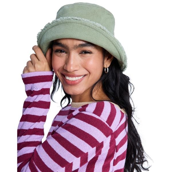 Kapelusz bucket dla Kobiety VICTIM OF LOVE Zielony. Zielone kapelusze Roxy, bez wzorów, z bawełny. Za 129,99 zł.