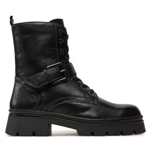 Trapery s.Oliver. Czarne buty zimowe s.Oliver, bez obcasa, bez zapięcia. Za 319,99 zł.