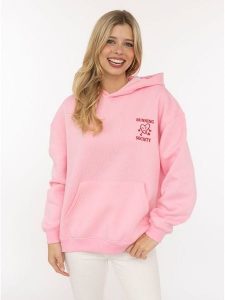 Zwillingsherz Bluza "Sunshiny Smile" w kolorze różowym rozmiar: L/XL. Różowe bluzy Zwillingsherz, l, bez wzorów, z kapturem. Za 166,10 zł.