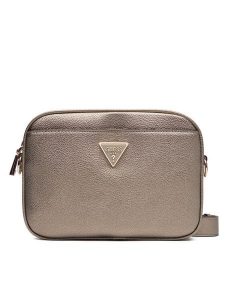 Guess Torebka Meridian II HWBG69 74140 Złoty. Żółte listonoszki Guess, z aplikacjami, ze skóry, bez dodatków. Za 309,99 zł.