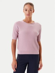 Tatuum Sweter Bazo T2501.046 Różowy Regular Fit. Czerwone swetry klasyczne Tatuum, s, z bawełny, bez kołnierzyka. Za 119,99 zł.