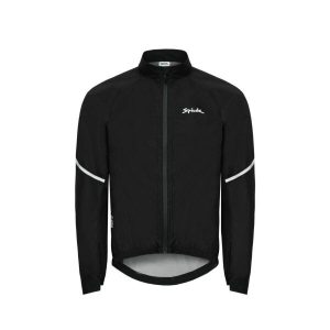 Kurtka wodoodporna Spiuk Top Ten. Czarne kurtki SPIUK, bez wzorów, bez kaptura. W wyprzedaży za 278,75 zł.