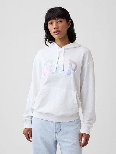 GAP Bluza w kolorze białym rozmiar: XL. Białe bluzy GAP, s, bez wzorów, z materiału, z kapturem. Za 102,42 zł.
