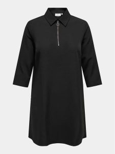 ONLY Carmakoma Sukienka codzienna 15302863 Czarny Regular Fit. Czarne kombinezony Only Carmakoma, bez wzorów, z syntetyku, bez kołnierzyka, bez ramiączek. Za 249,99 zł.