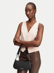 KARL LAGERFELD Torebka B2W30180 Czarny. Czarne torebki klasyczne KARL LAGERFELD, bez wzorów, ze skóry, bez dodatków. Za 519,99 zł.