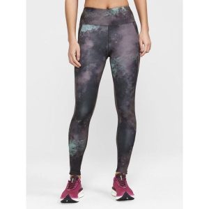 Damskie legginsy do biegania Craft Adv Essence. Brązowe legginsy Craft, bez wzorów, z materiału. W wyprzedaży za 277,00 zł.