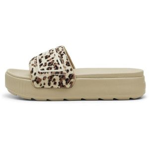 Klapki Puma Karmen Slide Wns I Am The Drama, Kobiety. Brązowe klapki Puma, bez wzorów, z materiału, bez obcasa. Za 153,99 zł.