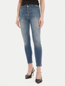 PINKO Jeansy New Susan 105330 A2DQ Niebieski Skinny Fit. Niebieskie jeansy Pinko, bez wzorów, z bawełny. Za 679,99 zł.
