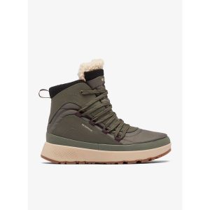 Buty zimowe damskie Columbia Red Hills Omni-Heat. Zielone buty trekkingowe Columbia, bez zapięcia. Za 366,99 zł.