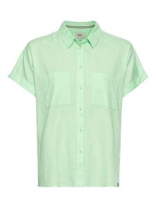 Camel Active Bluzka w kolorze zielonym rozmiar: XL. Zielone bluzki Camel Active, xl, bez wzorów, z bawełny, bez kołnierzyka, bez ramiączek. Za 149,31 zł.