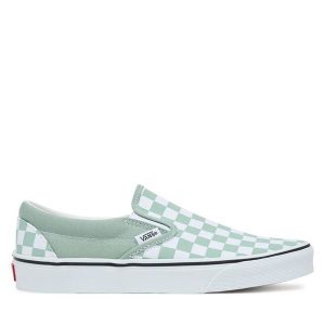 Tenisówki Vans. Zielone trampki Vans, bez wzorów, bez zapięcia. Za 249,99 zł.