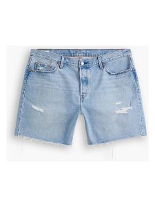 Levi´s Szorty dżinsowe "Plus 501® '90S" w kolorze błękitnym rozmiar: W40. Niebieskie szorty z aplikacjami, klasyczne, z podwyższonym stanem. Za 79,03 zł.
