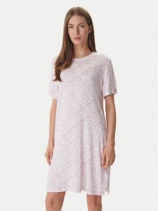 DKNY Koszula nocna YI30058 Różowy Regular Fit. Czerwone koszule nocne DKNY, bez wzorów, z wiskozy, bez ramiączek. Za 319,99 zł.