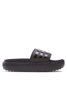 Adidas Klapki Adilette Platform Slides HQ6179 Czarny. Czarne kalosze ADIDAS, bez wzorów, z syntetyku. Za 149,99 zł.