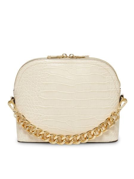 Steve Madden Torebka Bcherrie SM13000398 Écru. Listonoszki Steve Madden, bez wzorów, ze skóry, bez dodatków. Za 169,99 zł.