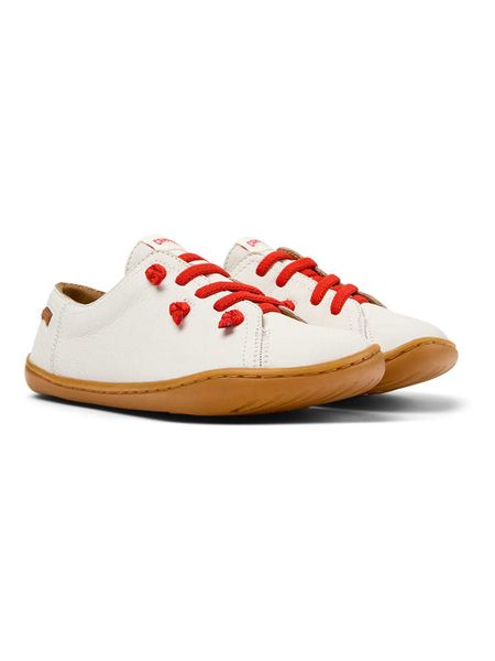 Camper Skórzane sneakersy "Peu Cami" w kolorze białym rozmiar: 34. Białe trampki Camper, bez wzorów, bez zapięcia. Za 162,49 zł.