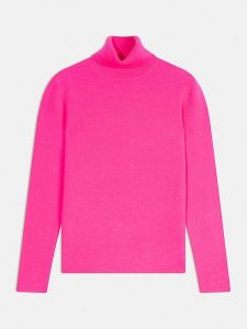 AUTHENTIC CASHMERE Kaszmirowy golf w kolorze różowym rozmiar: S. Różowe golfy AUTHENTIC CASHMERE, bez wzorów, z kaszmiru. Za 369,99 zł.