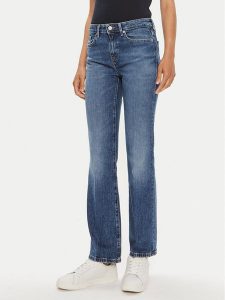 Tommy Hilfiger Jeansy WW0WW42192 Niebieski Bootcut Fit. Niebieskie jeansy TOMMY HILFIGER, bez wzorów, z bawełny. Za 309,99 zł.