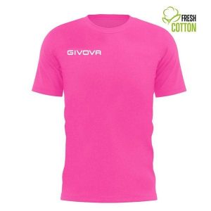 Koszulka Bawełniana Givova XL - Fuksja Fluo do Sportu i Czasu Wolnego. Czerwone bluzki Givova, xl, bez wzorów, z bawełny, eleganckie, bez kołnierzyka, bez ramiączek. Za 122,99 zł.