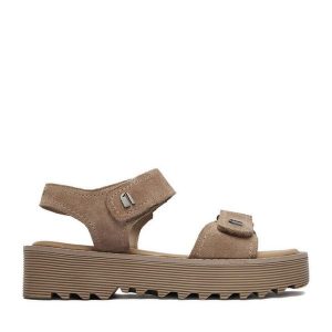 Sandały G-Star Raw. Brązowe sandały G-Star Raw, bez wzorów, bez obcasa, na płaskiej podeszwie, bez zapięcia. Za 249,99 zł.