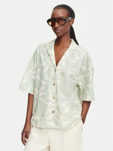 Billabong Koszula Beach Side 24B041501 Zielony jasny Relaxed Fit. Zielone koszule Billabong, s, bez wzorów, z bawełny, bez kołnierzyka, bez ramiączek. Za 228,99 zł.