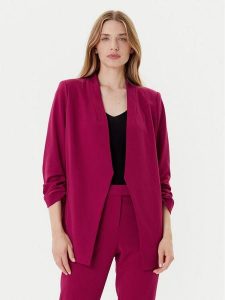 DKNY Marynarka P9RCAAWI Bordowy Regular Fit. Czerwone marynarki i żakiety DKNY, m, bez wzorów, z syntetyku. Za 379,99 zł.
