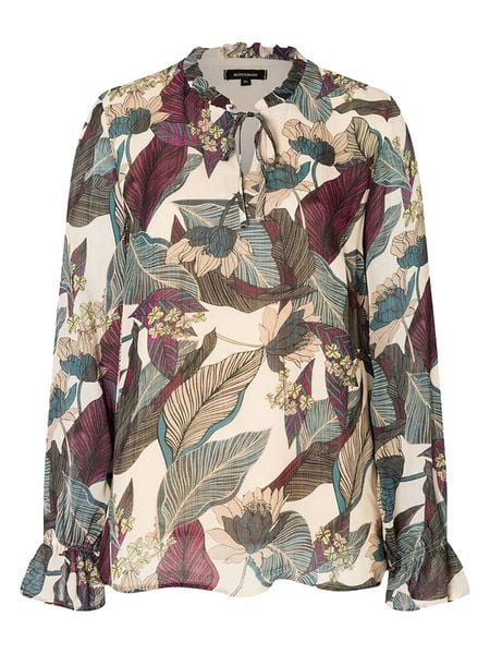 More & More Bluzka w kolorze beżowo-zielonym rozmiar: 38. Brązowe bluzki More & More, bez wzorów, z wiskozy, bez kołnierzyka, bez ramiączek. Za 100,75 zł.