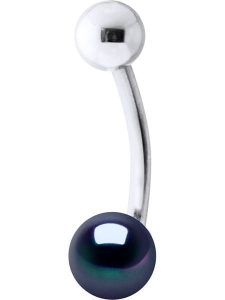 Pearl Addict Srebrny kolczyk z perłą do piercingu rozmiar: onesize. Niebieskie kolczyki Pearl Addict, z perłą, srebrne. Za 173,99 zł.