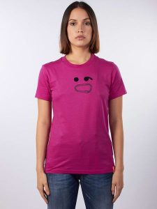 Diesel Clothes Koszulka w kolorze jagodowym rozmiar: S. Czerwone bluzki Diesel Clothes, s, bez wzorów, z bawełny, bez kołnierzyka, bez ramiączek. Za 87,81 zł.