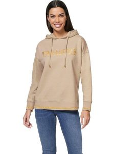 Heine Bluza w kolorze beżowym rozmiar: 38. Brązowe bluzy Heine, bez wzorów, z kapturem. Za 87,81 zł.