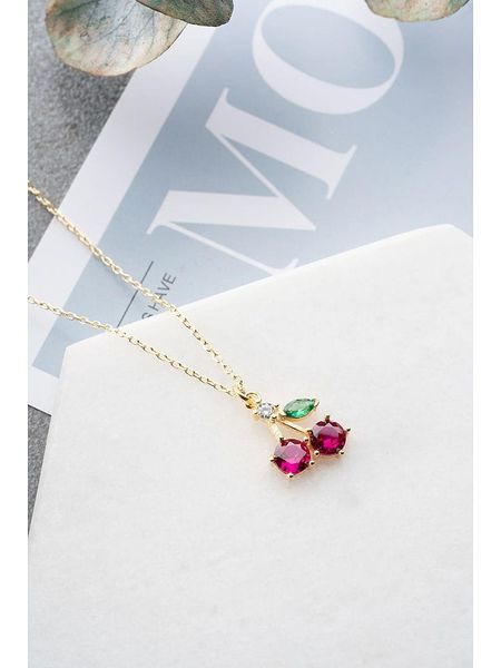 Lodie Silver Pozłacany naszyjnik z zawieszką - dł. 42 cm rozmiar: onesize. Szare naszyjniki Lodie Silver, z cyrkonią, pozłacane. Za 126,45 zł.